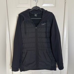 Nike Men’s Classic Black Puffer Jacket with Soft Hood and Sleeves LRG (nwot)